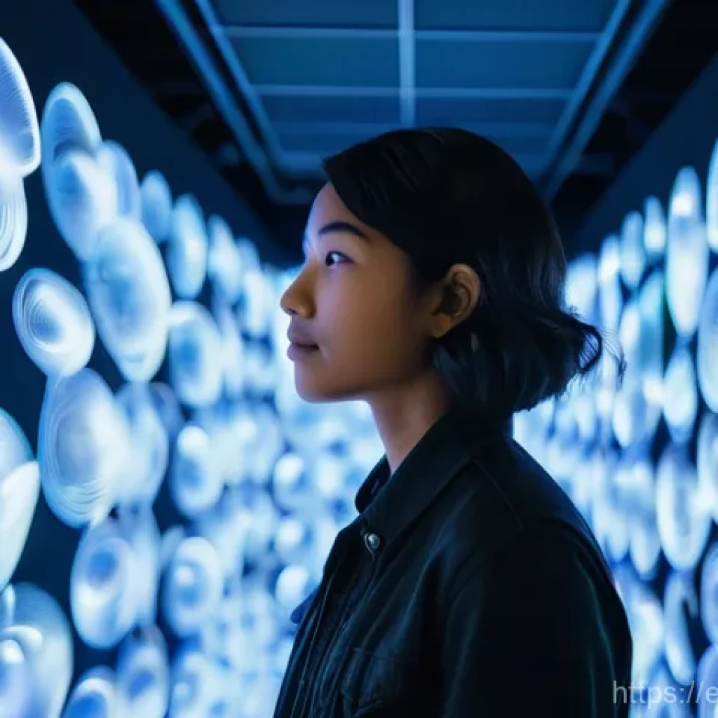 다감각 예술 경험 디자인의 성과 평가 방법 - The Awe of Biometric Immersion
A young adult, ethnically diverse, stands in a futuristic, ethereal ...