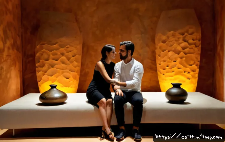 다감각 예술 경험 디자인의 브랜드 전략 - Photorealistic immersive art gallery in Barcelona, Spain, showing a multisensory brand experience: w...